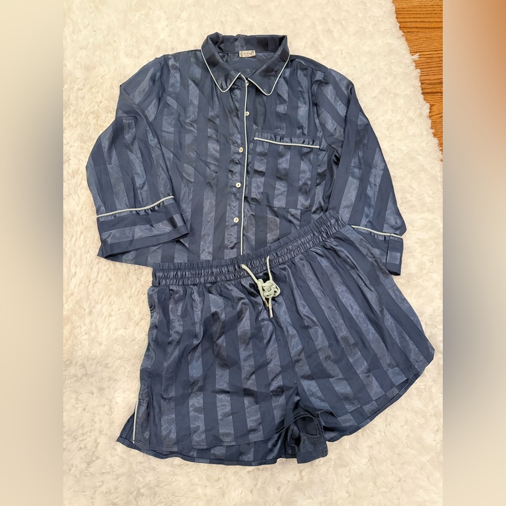 Free People Satin Pillow Talk PJ set